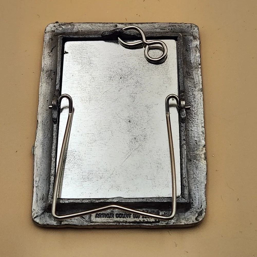 Arthur Court 1990 Vintage Mini Photo Picture Frame Goose Outdoor Geese Pewter